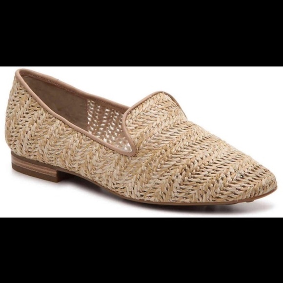 COM + SENS Gloriette Raffia Loafer Shoes - Size 8 - Natural Weave - Picture 2 of 8